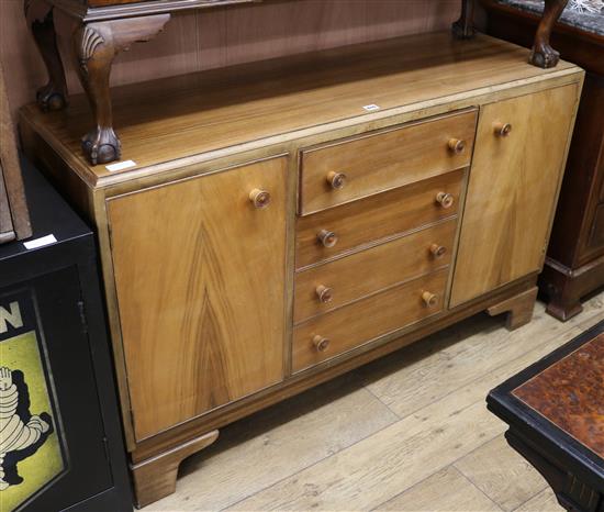 A Gordon Russell sideboard, label on the back